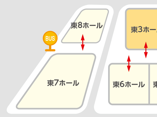 東京ビッグサイト　東展示棟　発着場所